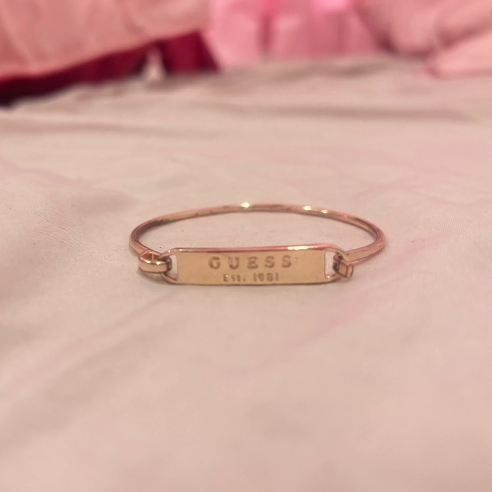 real gold guess bracelet
